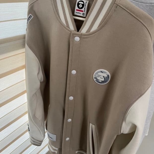 AAPE SWEAT VARSITY JACKET M