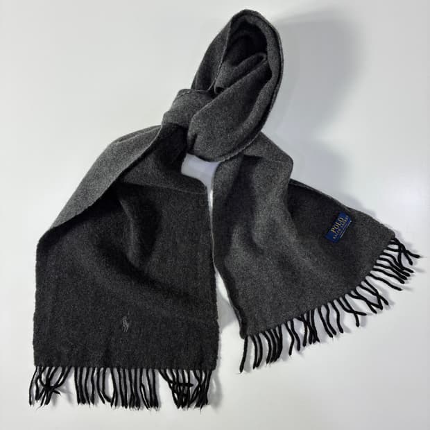 Polo  폴로 랄프로렌 차콜 울 머플러   