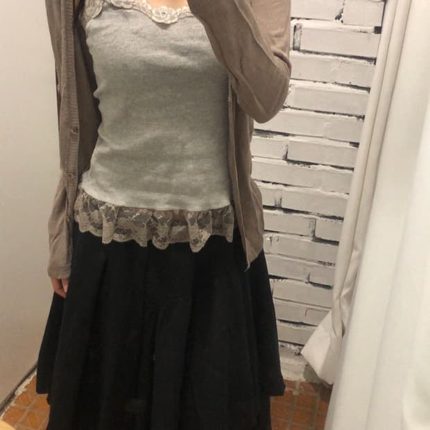 뮤트 베이지 가디건