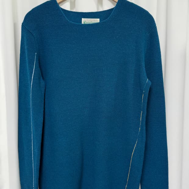 [새상품] 화이트페퍼 청록색 니트