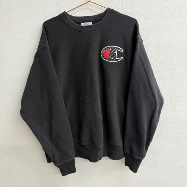 챔피온 리버스위브 오버핏 빅로고 맨투맨 (L)