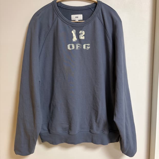 [L]ryoo 크루넥 네이비 맨투맨