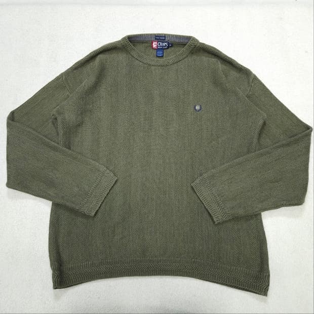 90s 챕스 랄프 로렌 헤링본 니트 M