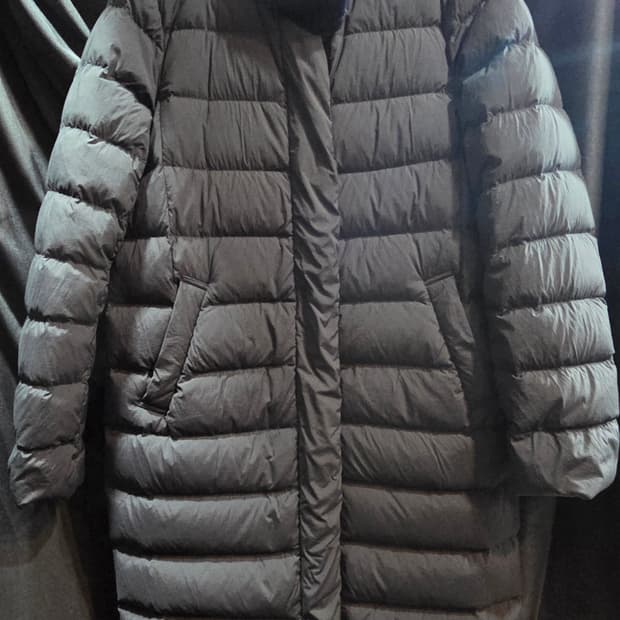 BCBG 밍크넥 구스 롱 다운패딩