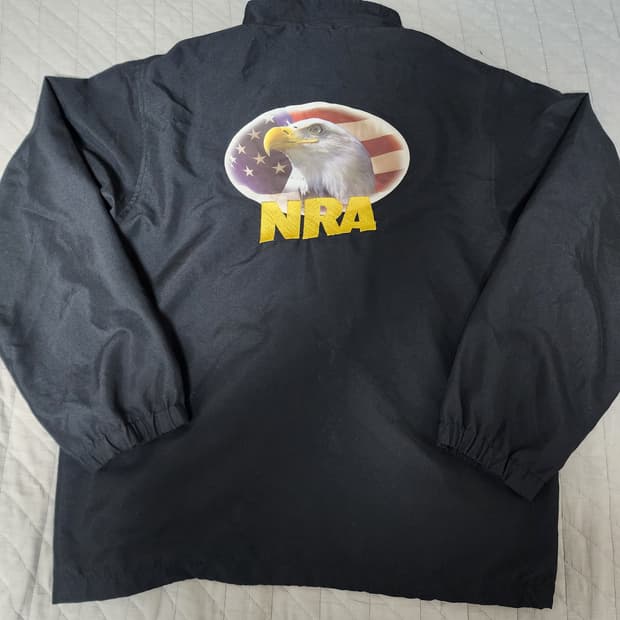 [XL] 빈티지 NRA 블랙 코치 자켓
