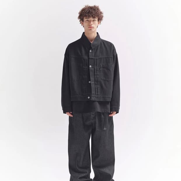 모이프 트러커 자켓-블랙