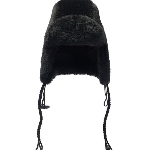 Open yy BRAIDED SHEARLING TRAPPER 트루퍼