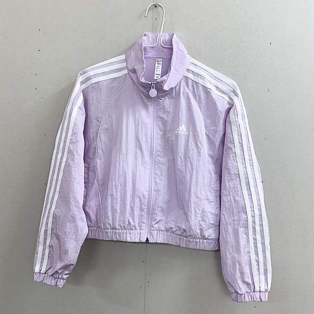 아디다스 크롭 바람막이 S