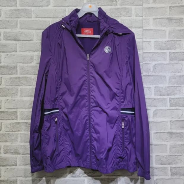 👠여성66사이즈👠Fantom 바람막이 보라색(봄~초여름용)