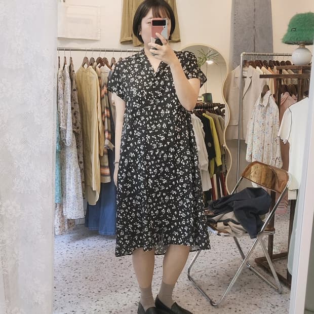 StudioTomboy 더블카라 셔츠 원피스