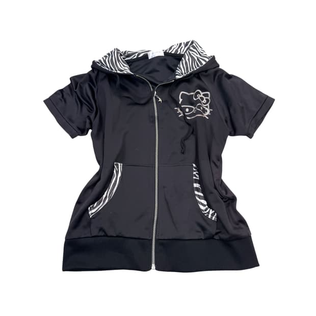 Hello kitty gyaru hood zip-up
