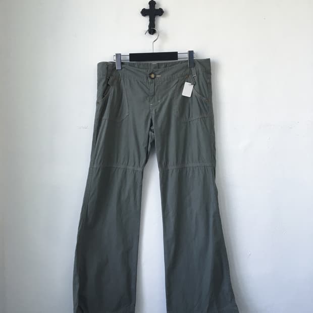 Khaki cotton pants