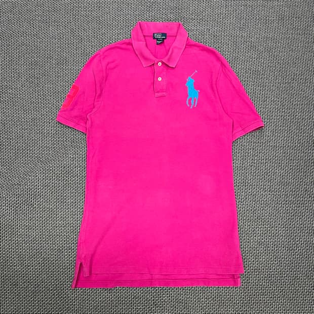 착샷O 폴로 핫핑크 빅포니 카라티