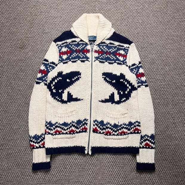 폴로 랄프로렌 코위찬 니트 집업 S