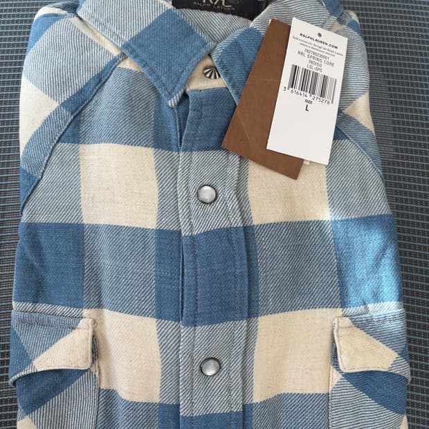 RRL 플래드셔츠 L