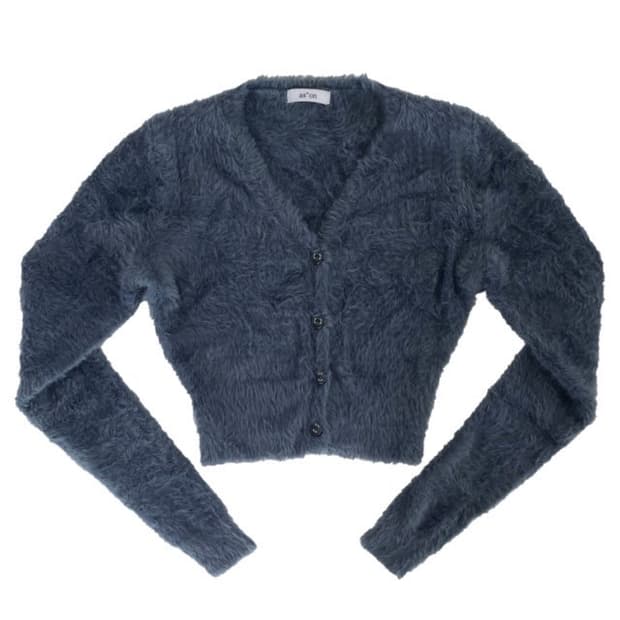 애즈온 마카롱 가디건 블루그린 