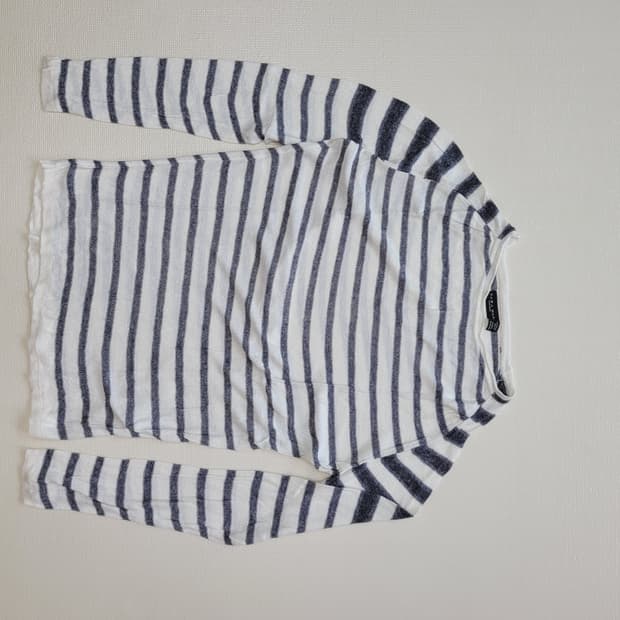 자라맨 ZARAMAN 스트라이프 니트 100 화이트