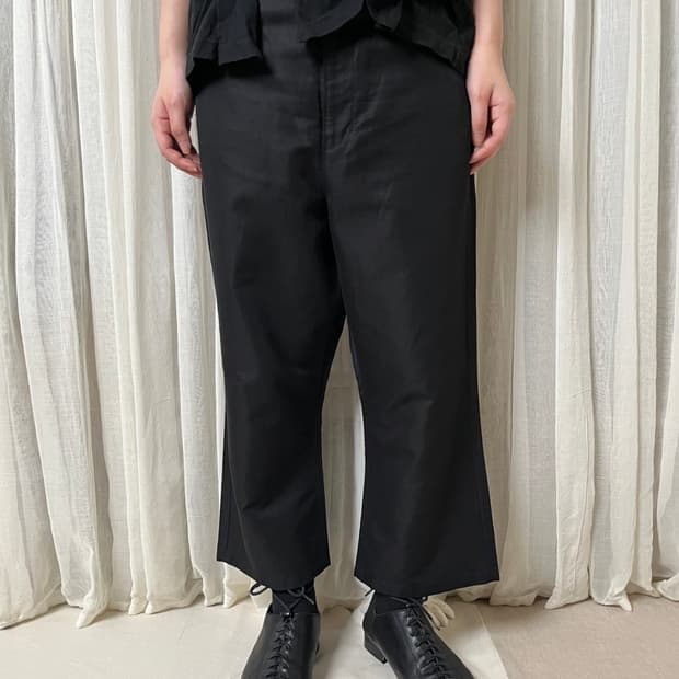 꼼데가르송 플레어 배기 크롭팬츠 Comme des garcons