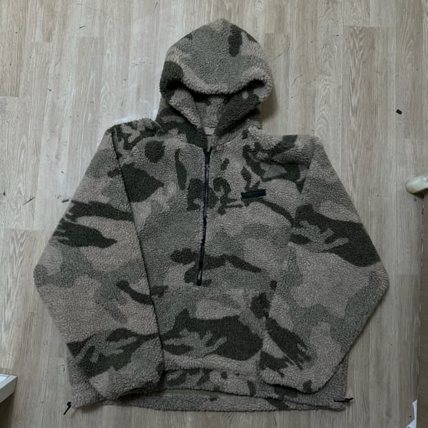 피어오브갓 에센셜 카모플라쥬 아노락 플리스 후리스 XL 