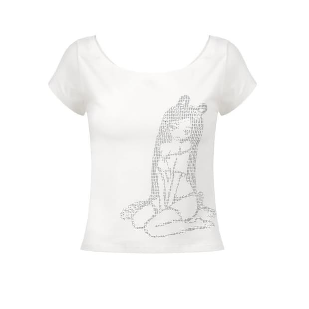 버니앤돌 Bunny Girl Printed - T (white)