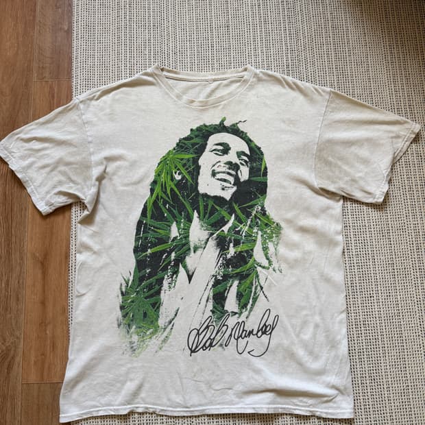 00s 정크 빈티지 밥 말리 티셔츠