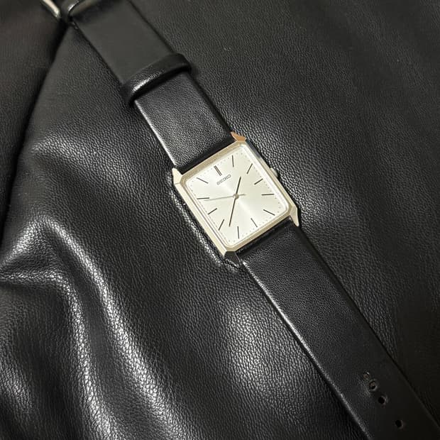 세이코 빈티지 쿼츠 사각 시계