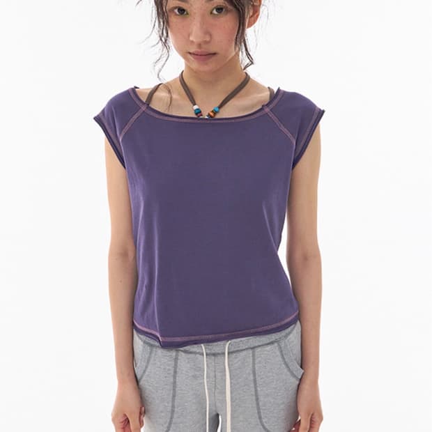 익스파이어드걸 Raw Line T-shirt Podo