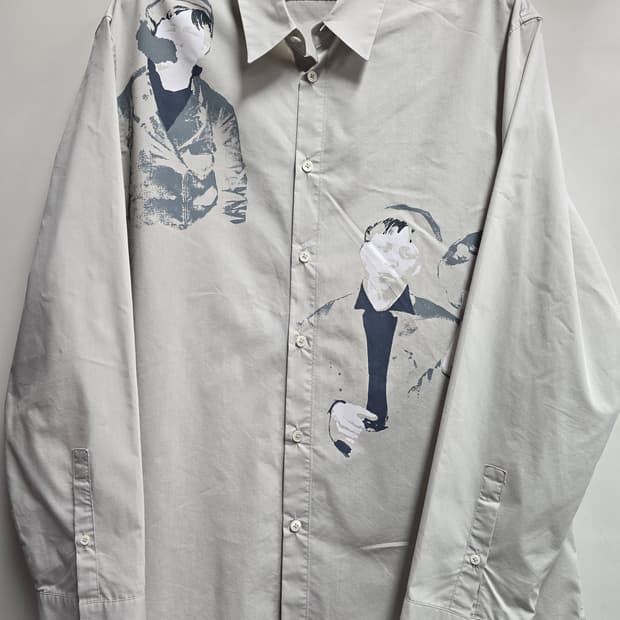 한섬)시스템 옴므  프린팅 셔츠 105