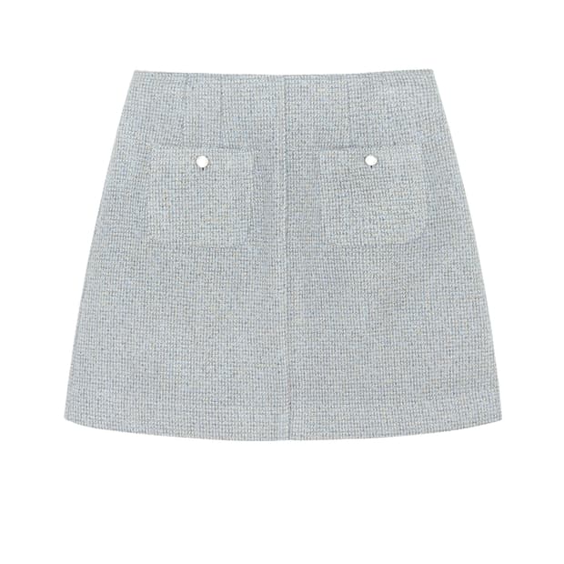 그로브 샤론 트위드 미니스커트 M사이즈