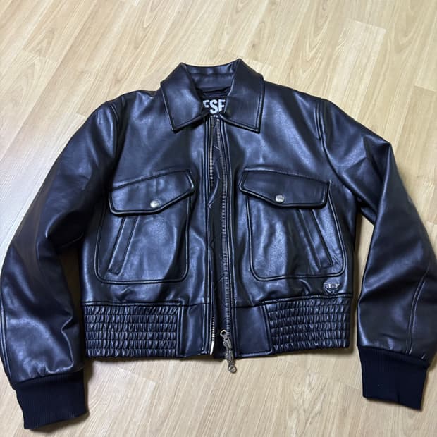 디젤 가죽 블루종 자켓(택없는 새상품)