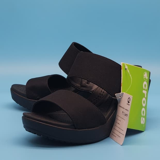 o새상품 크록스 레이 웨지힐 230 굽8