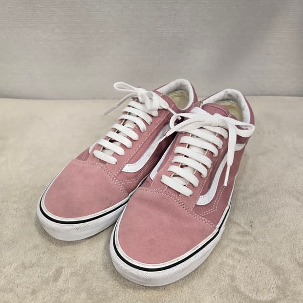 거의새거) 반스 올드스쿨 핑크 스웨이드 스니커즈 275
