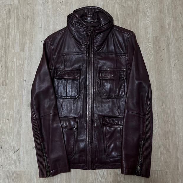 비욘드클로젯 양가죽 멀티 포켓 레더 자켓 88-94-160