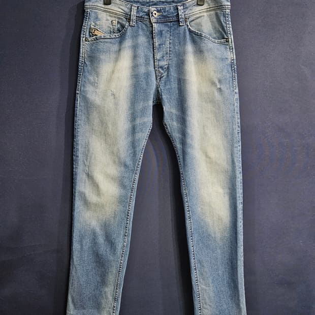 디젤 블루 남성 슬림핏 허리 31~32 데님팬츠 