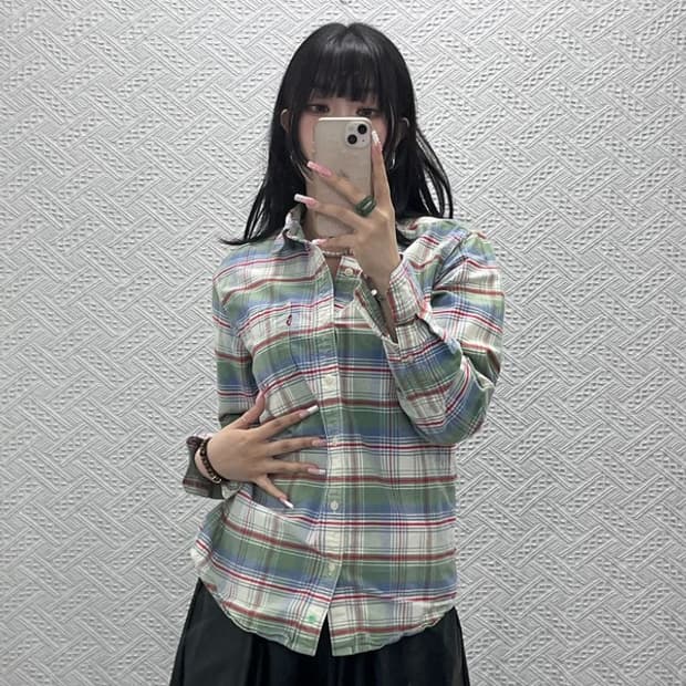리바이스 빈티지 캐주얼 컨트리 레트로 체크 셔츠 S C12529