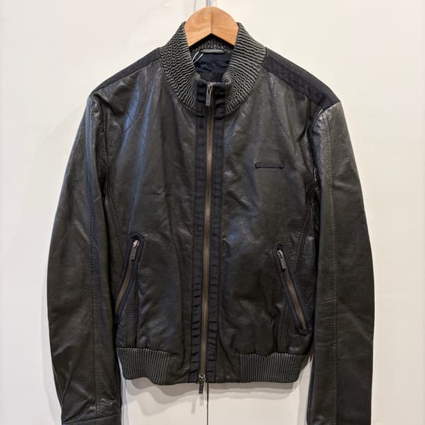 엠포리오 아르마니 고트스킨 레더 자켓