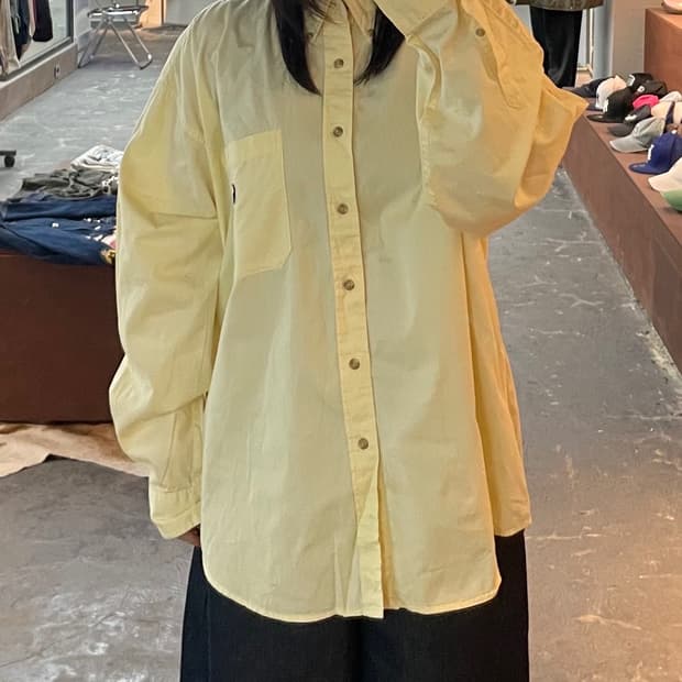 폴로 랄프로렌 옐로우 셔츠 H1980