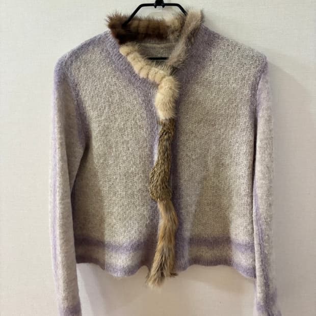 3 prototyes 퍼 트리밍 가디건