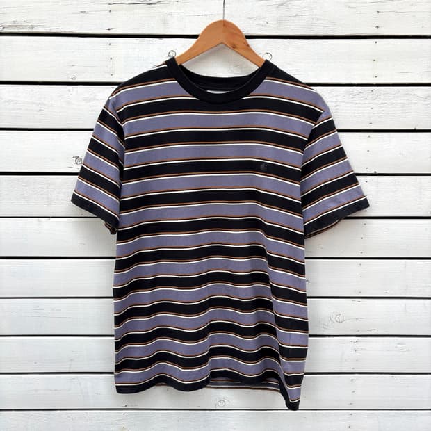 Carhartt 칼하트 스트라이프 반팔 티셔츠