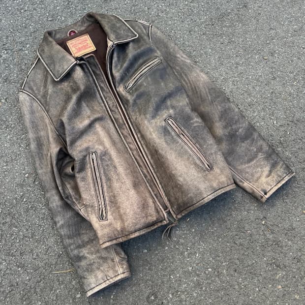 90s 빈티지 리바이스 싱글 레더자켓