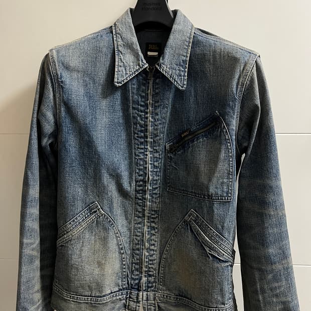 택포55) RRL 더블알엘 레이튼 연청 데님자켓 S