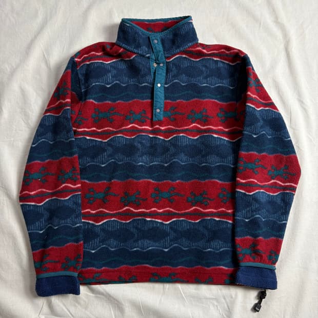 90s L.L Bean 엘엘빈 애니멀 패턴 플리스 S