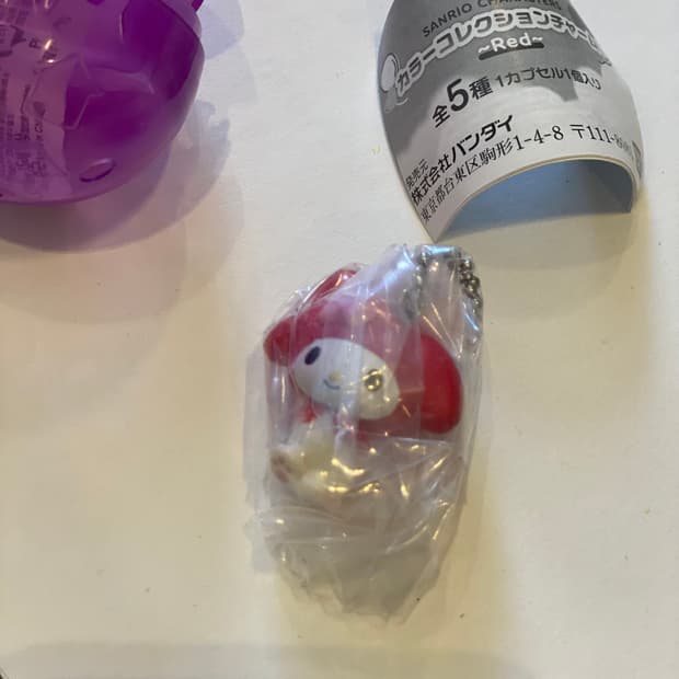 산리오 마이멜로디 미니 레드 키링