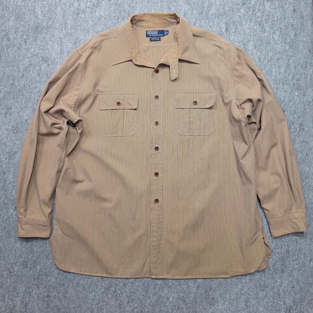 폴로 랄프로렌 빈티지 90s DONINGTON  투포켓 워크 셔츠 XL