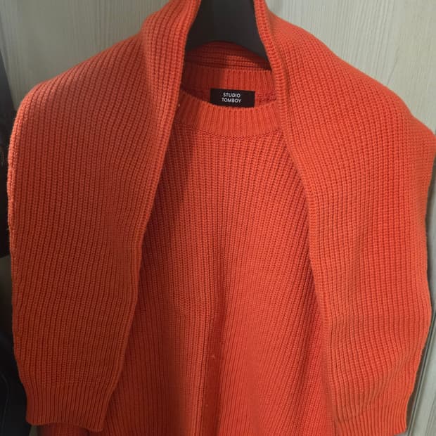 스튜디오톰보이 니트/목도리 SET