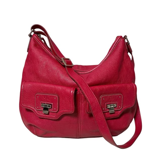 (새상품) 콜한(Cole Haan)레드 호보 크로스백