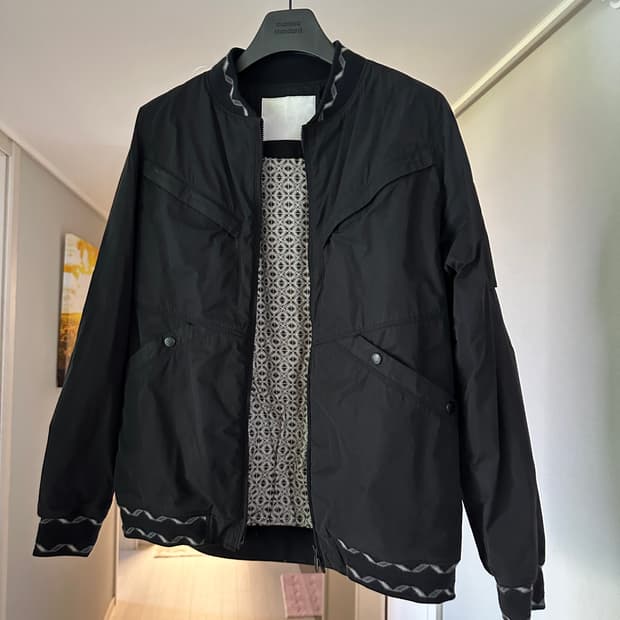 14aw 화이트 마운티니어링 블루종 ma-1 자켓
