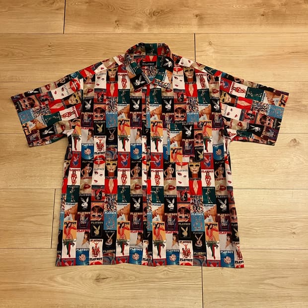Play boy X Freaks store Hawaiian shirt