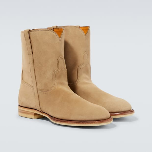 [9, 270 새상품]오라리 22AW 스웨이드 웨스턴 앵클부츠