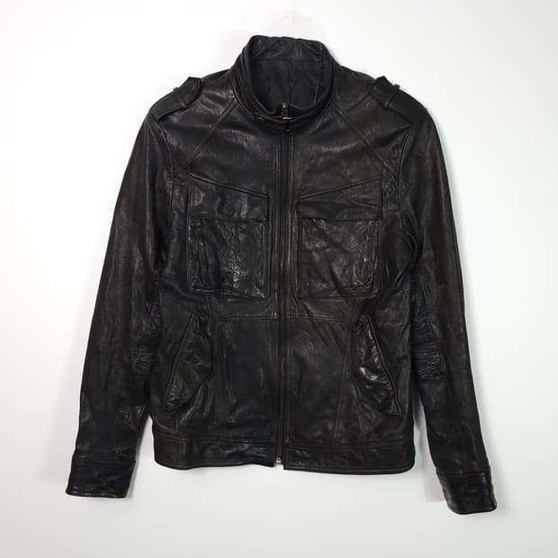 빈티지 램스킨 라이더 자켓 L